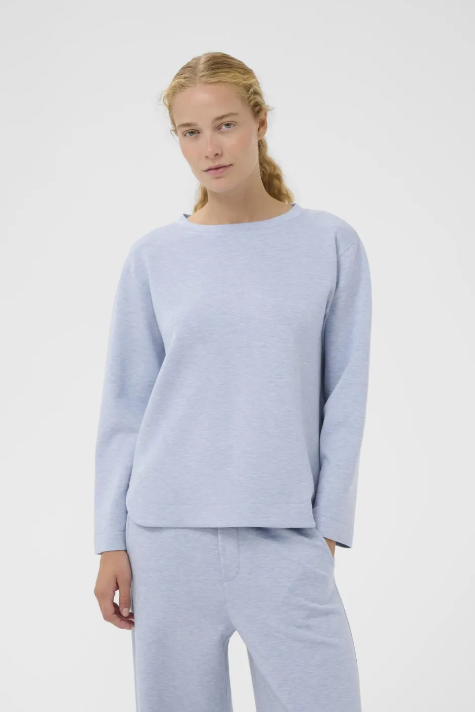 naisten collegepaita GincentIW Melange Crewneck,>Inwear Outlet