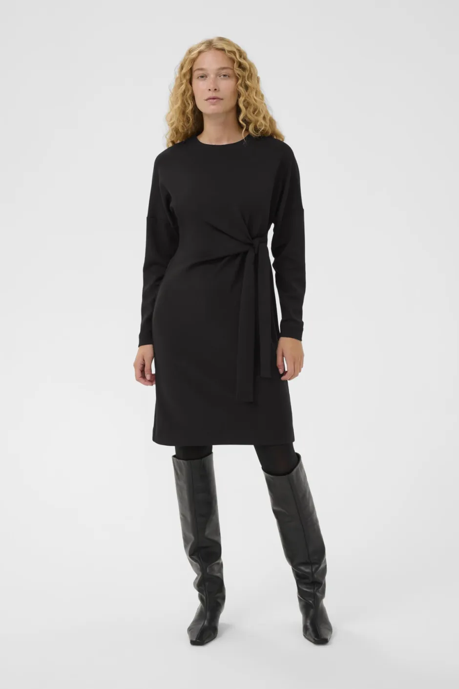 naisten mekko TRIIW VINCENTIW KNOT DRESS, musta>Inwear Best