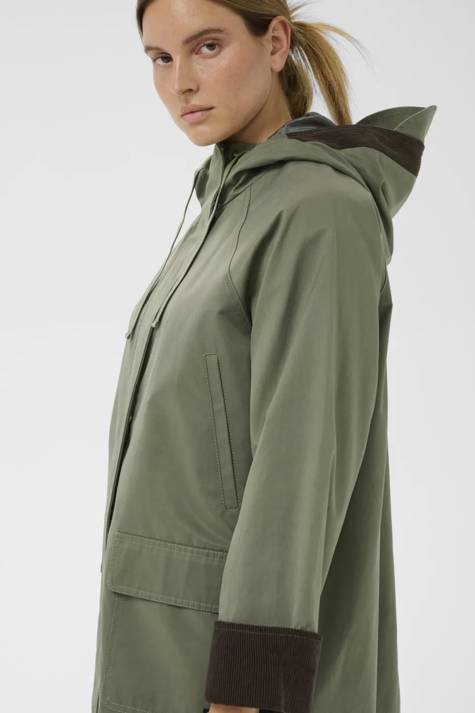 naisten takki GracelynnIW Hooded Jacket, vihreä>Inwear Online