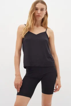 naisten toppi LILIW BASE CAMISOLE, musta>Inwear Hot