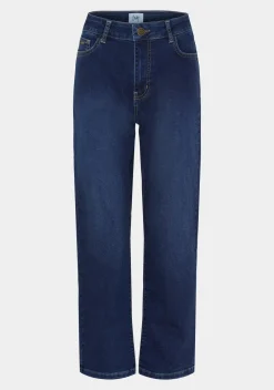 Naisten Farkut, LIDO STRAIGHT ANKLE Indigo>Isay Hot