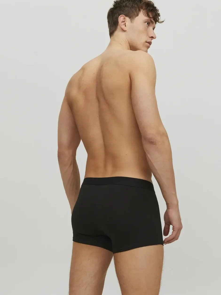 Miesten Bokserit, Jacwaistband Trunks 3 Pack>Jack and Jones New
