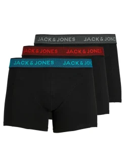 Miesten Bokserit, Jacwaistband Trunks 3 Pack>Jack and Jones Online