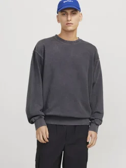 miesten collegepusero, JJECHARGE FADED SWEAT CREW NECK>Jack and Jones Sale