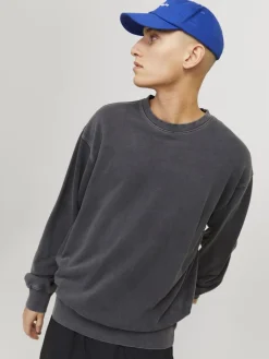 miesten collegepusero, JJECHARGE FADED SWEAT CREW NECK><noscript><img width=