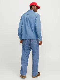 miesten farkkupaita, JJETRAVIS SHIRT LS>Jack and Jones Outlet