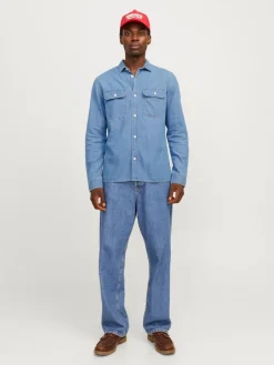 miesten farkkupaita, JJETRAVIS SHIRT LS><noscript><img width=