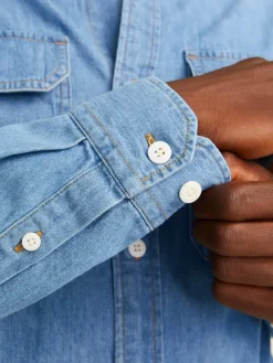 miesten farkkupaita, JJETRAVIS SHIRT LS><noscript><img width=