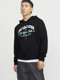 Miesten Huppari, JJELOGO SWEAT HOODIE NOOS>Jack and Jones Hot