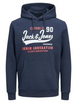Miesten Huppari, JJELOGO SWEAT HOOD>Jack and Jones Outlet