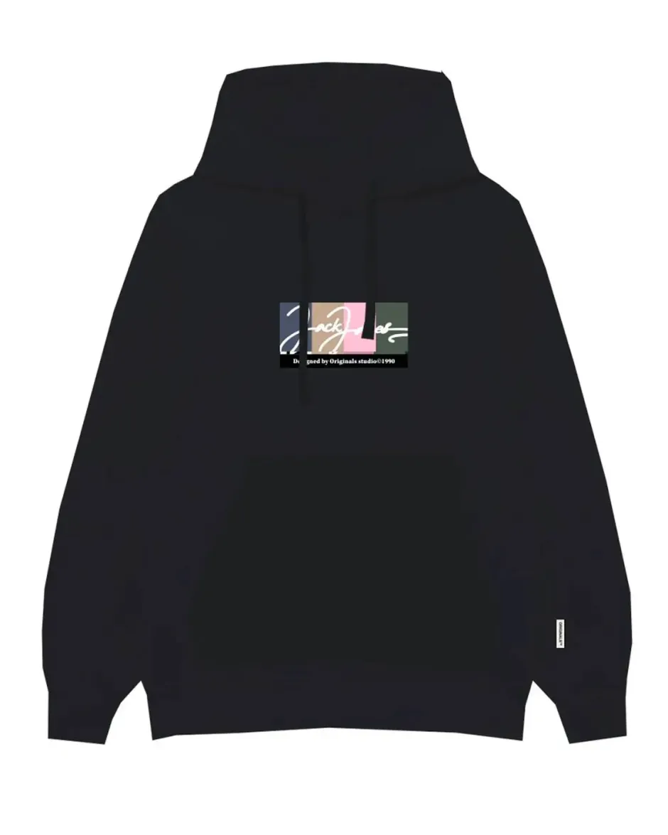 miesten huppari, JORPORTLAND BLOCK SWEAT HOOD LN>Jack and Jones Sale