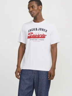 miesten t-paita, JJELOGO TEE SS O-NECK 2 COL SS25 SN>Jack and Jones New
