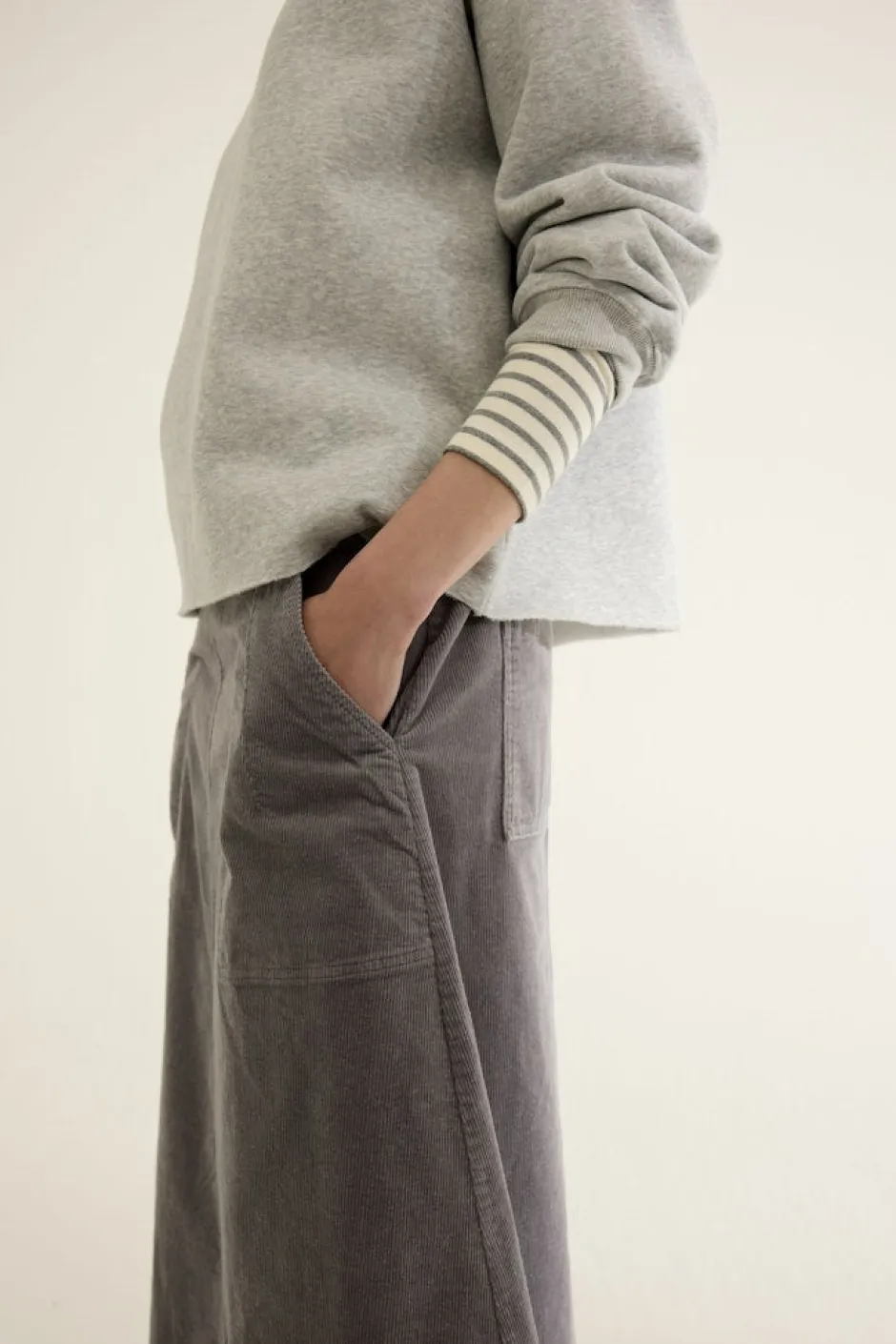 naisten collegepusero Kaffir sweater, vaaleanharmaa>JcSophie Clearance