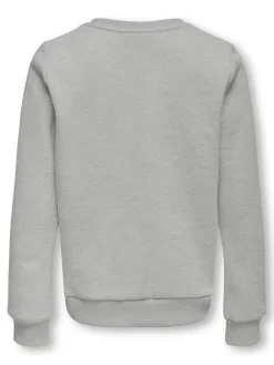 lasten college, KOGLENA LS AVANT GARDEN O-NECK Vaaleanharmaa>Kids Only