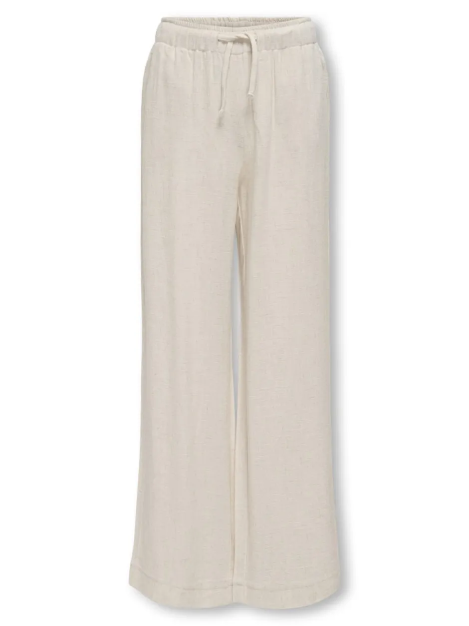lasten housut, KOGSIESTA PULL-UP LINEN BLEND PANT>Kids Only