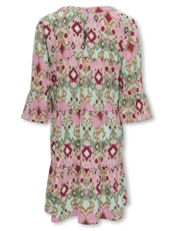 lasten mekko, KOGGLOW LIFE ALBERTE 3/4 DRESS AOP>Kids Only Clearance