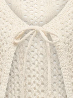 lasten neule, KOGMARINA LIFE LS CROP V-NECK TIE KNT><noscript><img width=