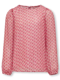 lasten paita, KOGJEVA LS O-NECK TOP>Kids Only Clearance