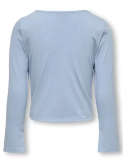 lasten paita, KOGFELINA L/S BOATNECK SLIT TOP>Kids Only Outlet