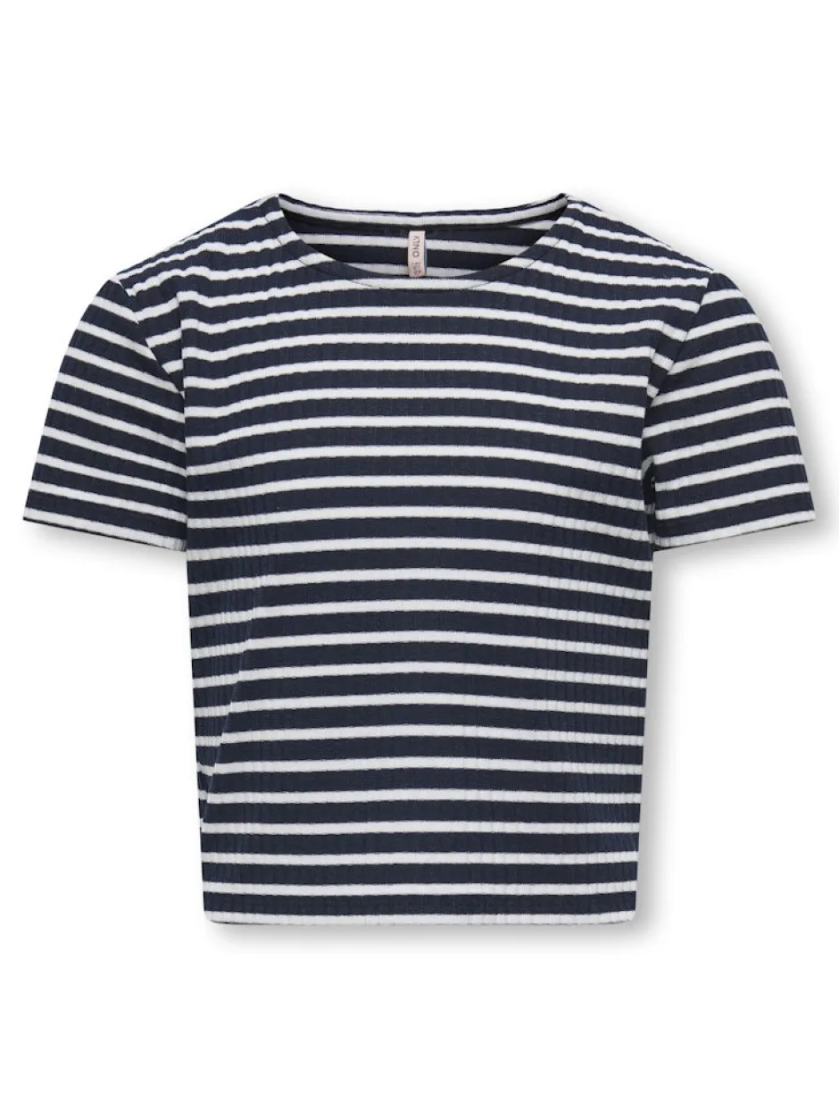 Lasten T-paita, KOGNELLA STRIPED SS O-NECK TOP>Kids Only Outlet