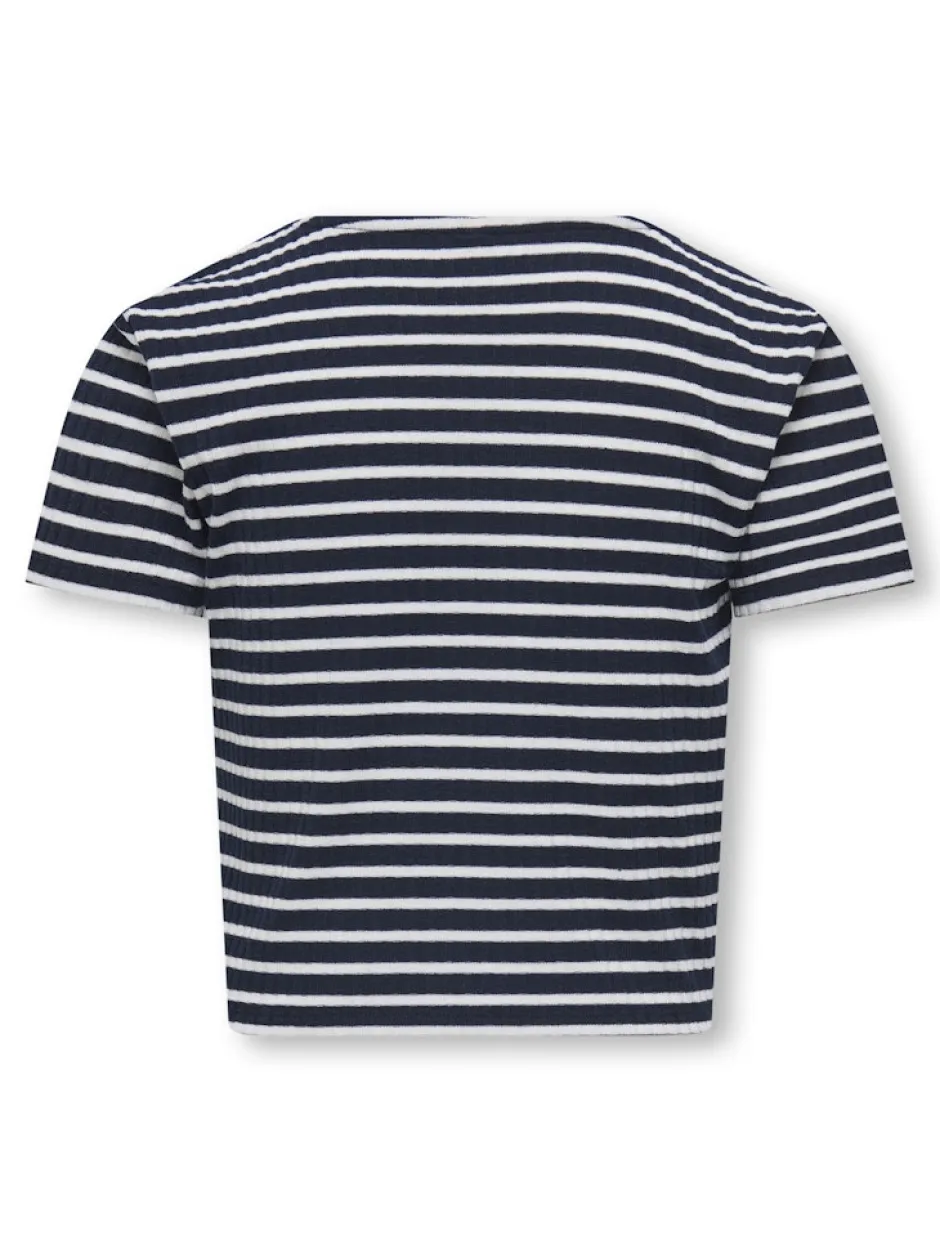 Lasten T-paita, KOGNELLA STRIPED SS O-NECK TOP>Kids Only Outlet