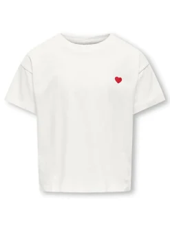 lasten t-paita, KOGMAIKEN LIFE CROPHEART SS TOP>Kids Only Best