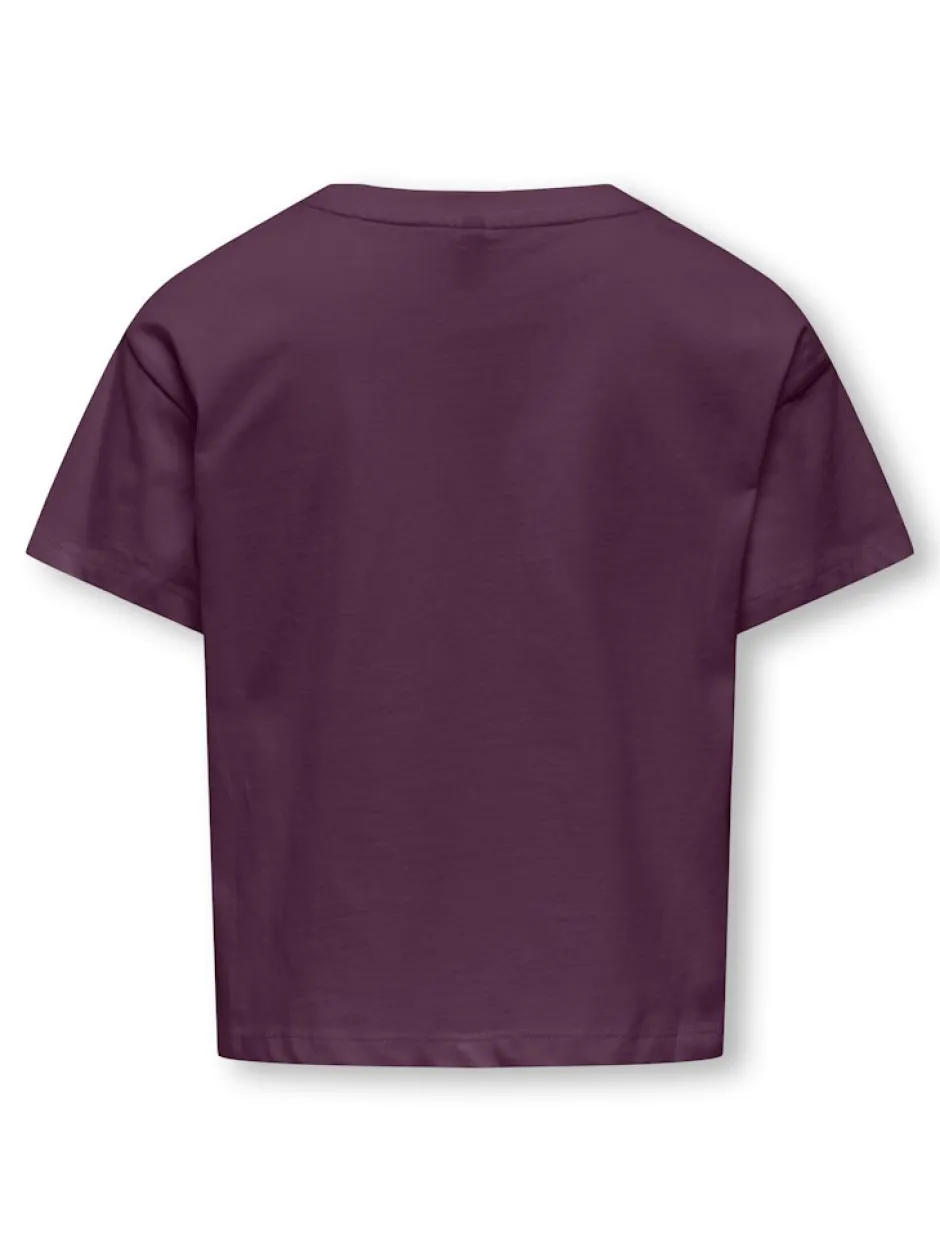 lasten t-paita, KOGMAIKEN LIFE CROPHEART SS TOP>Kids Only Hot