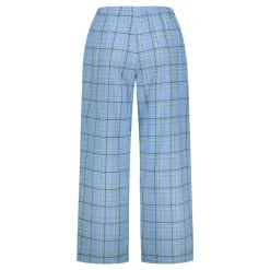 naisten pyjamahousut Kia ruutuhousu, sininen>Klement Discount