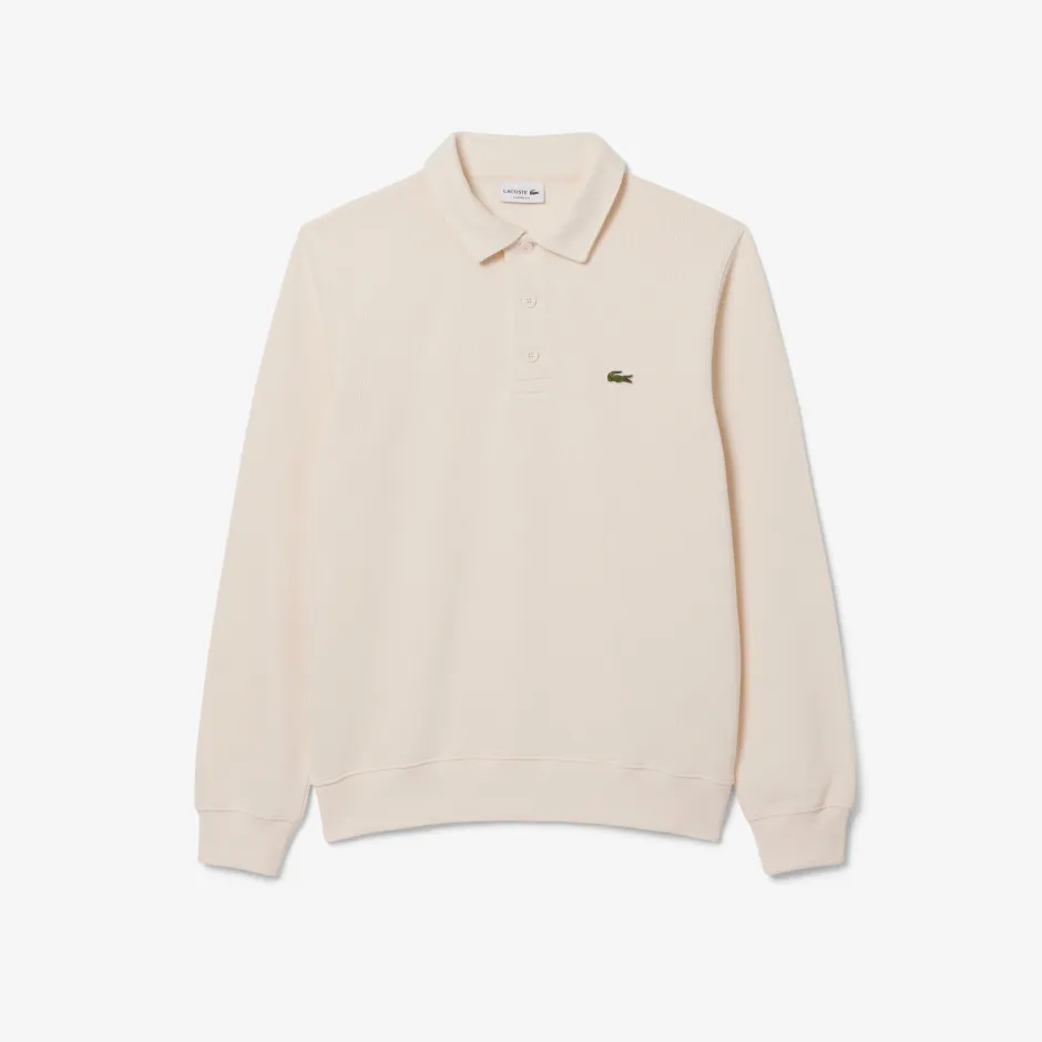 miesten collegepaita Classic Fit Polo Collar Ribbed Sweater,>Lacoste Clearance