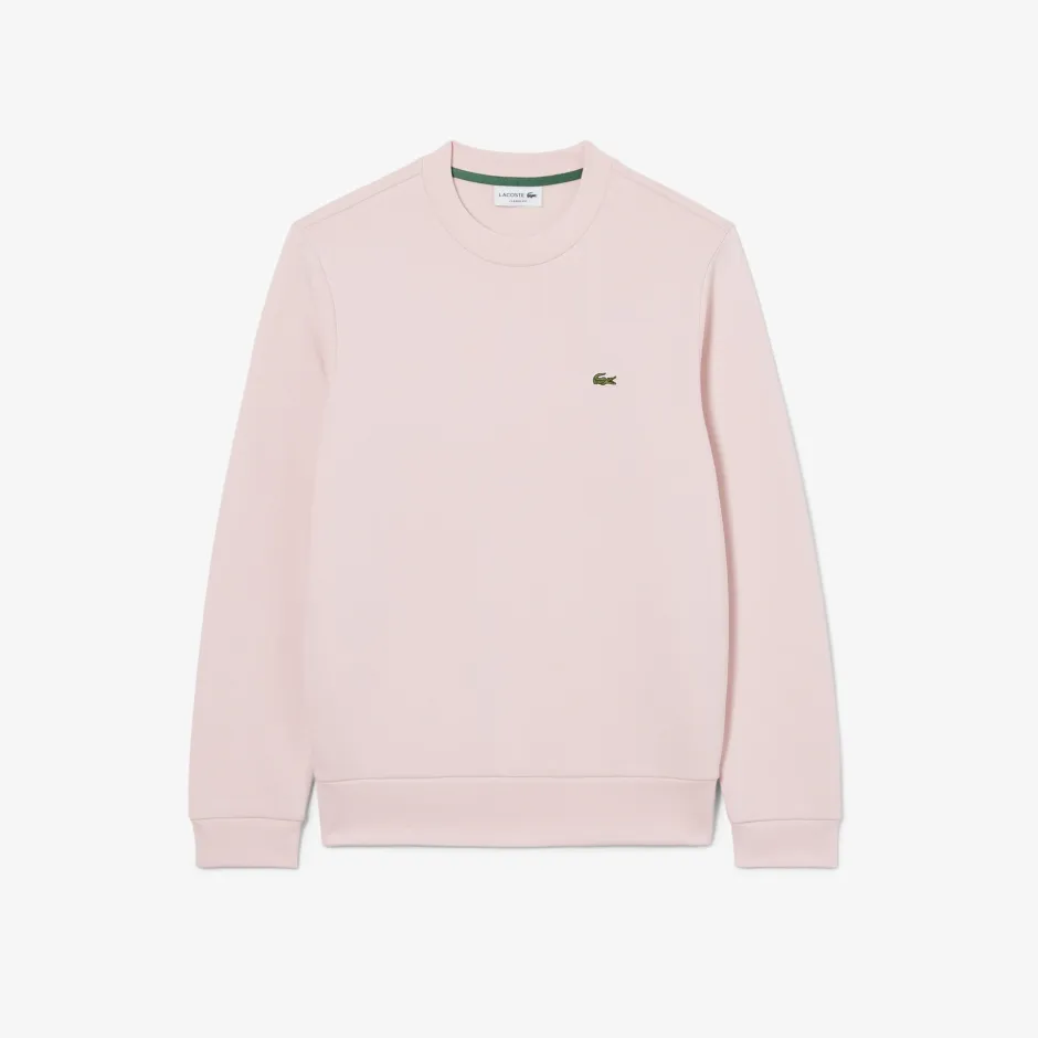 miesten neulepusero Brushed Cotton Fleex Jogger Sweatshirt, vaaleanpunainen>Lacoste Discount