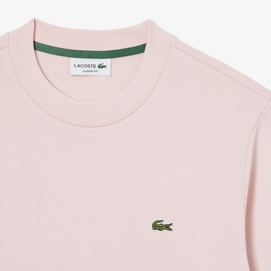 miesten neulepusero Brushed Cotton Fleex Jogger Sweatshirt, vaaleanpunainen>Lacoste Discount