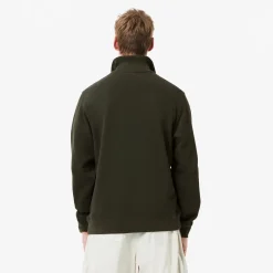 Miesten Paita, K HIGH NECK ZIPPED MONOCHROME Armeijanvihreä>Lacoste Clearance
