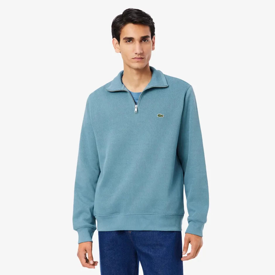 Miesten Paita, K HIGH NECK ZIPPED MONOCHROME Indigo>Lacoste Outlet