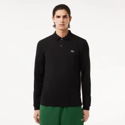 Miesten Pikeepaita, LONG SLEEVED COTTON POLO>Lacoste Hot