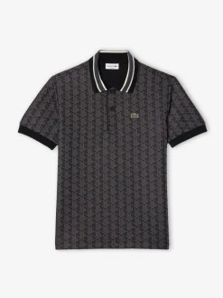 Miesten Poolopaita, CLASSIC FIT CONTRAST COLLAR MONOGRAM>Lacoste Hot