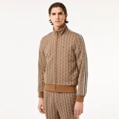 Miesten Verryttelytakki, PARIS JACQUARD MONOGRAM ZIPPED>Lacoste Hot