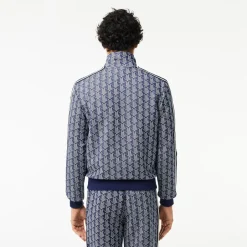 Miesten Verryttelytakki, PARIS JACQUARD MONOGRAM ZIPPED>Lacoste New