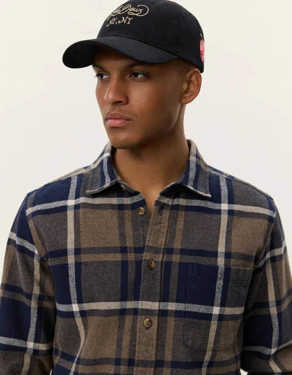 miesten flanellipaita, JEREMY CHECK FLANNEL SHIRT>Les Deux Online