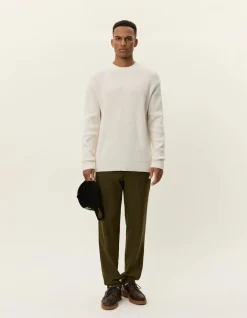 miesten neulepusero Eddie Wool Rib Crewneck Knit,><noscript><img width=