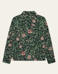 miesten paitatakki, JAIDEN FLOWER JACQUARD OVERSHIRT>Les Deux Discount