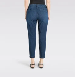 naisten farkut Chino Turn Up, sininen indigo>Mac New