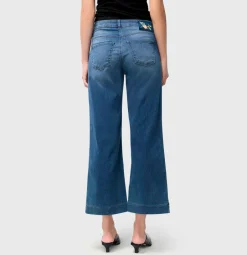 naisten farkut, DREAM WIDE CROPPED Indigo><noscript><img width=