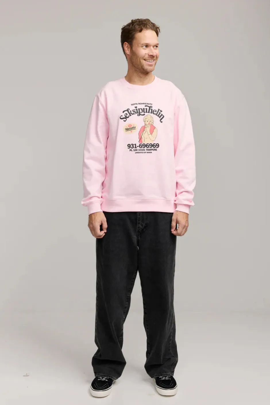 Makia collegepaita Seksipuhelin Sweatshirt,>MAKIA x KUMMELI New