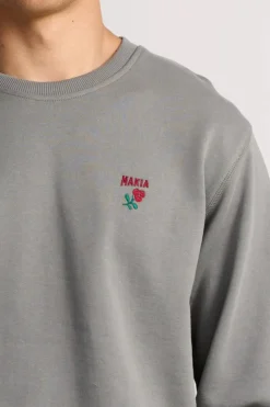 miesten collegepusero, BERRY SWEATSHIRT>Makia New