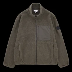 Miesten Fleece, LAMPI FLEECE Armeijanvihreä>Makia Hot