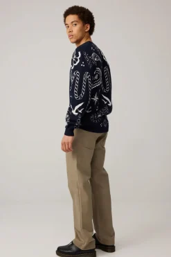 miesten neulepusero Beam Knit,>Makia Sale