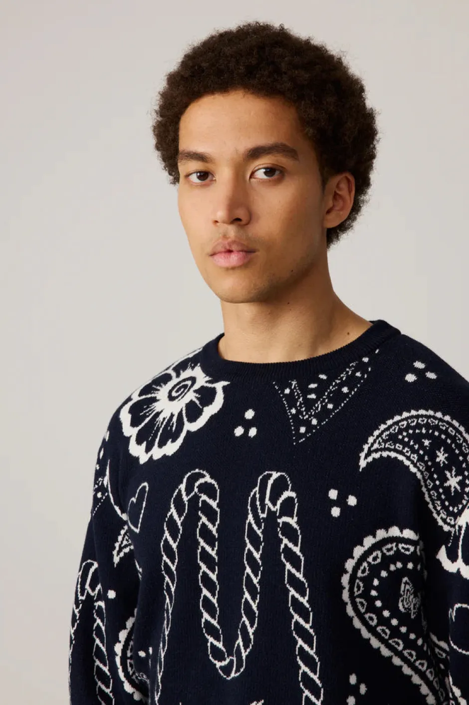 miesten neulepusero Beam Knit,>Makia Sale