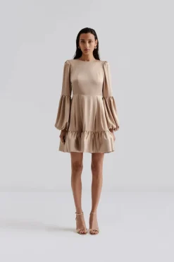 naisten mekko, JASMINE RUFFLED MINI DRESS>Malina Discount