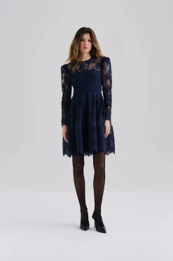 naisten mekko, LEONI LACE MINI DRESS>Malina Online