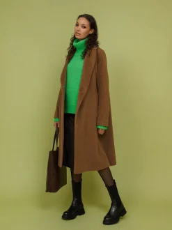 Naisten Villakangastakki Baby Lama>Manuela Conti Discount